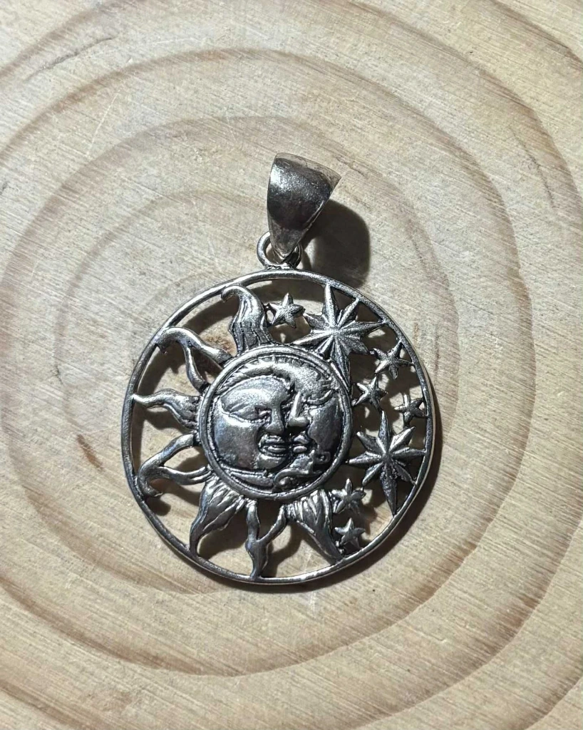 Pendentif Lune & soleil