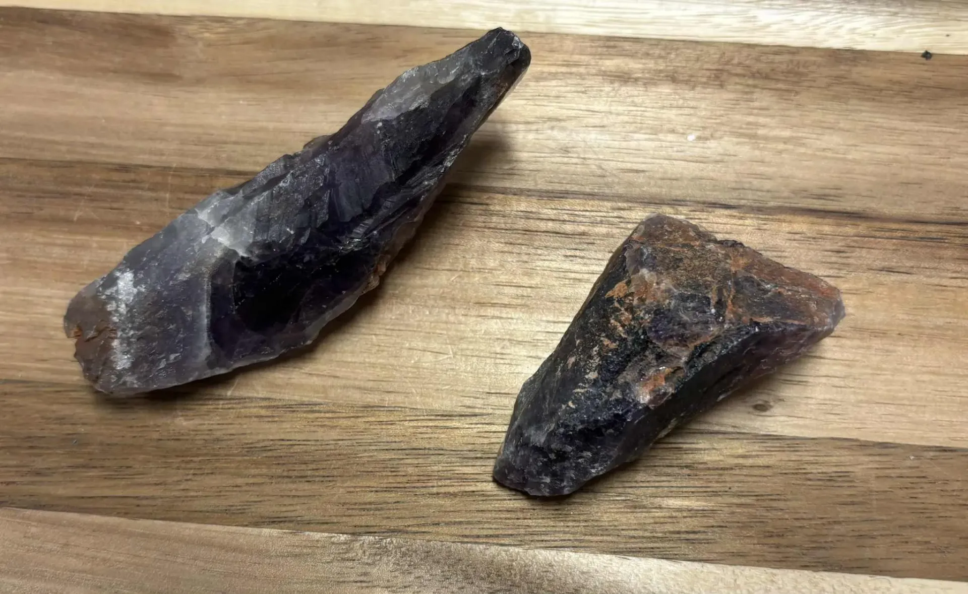 Améthyste chevron bru