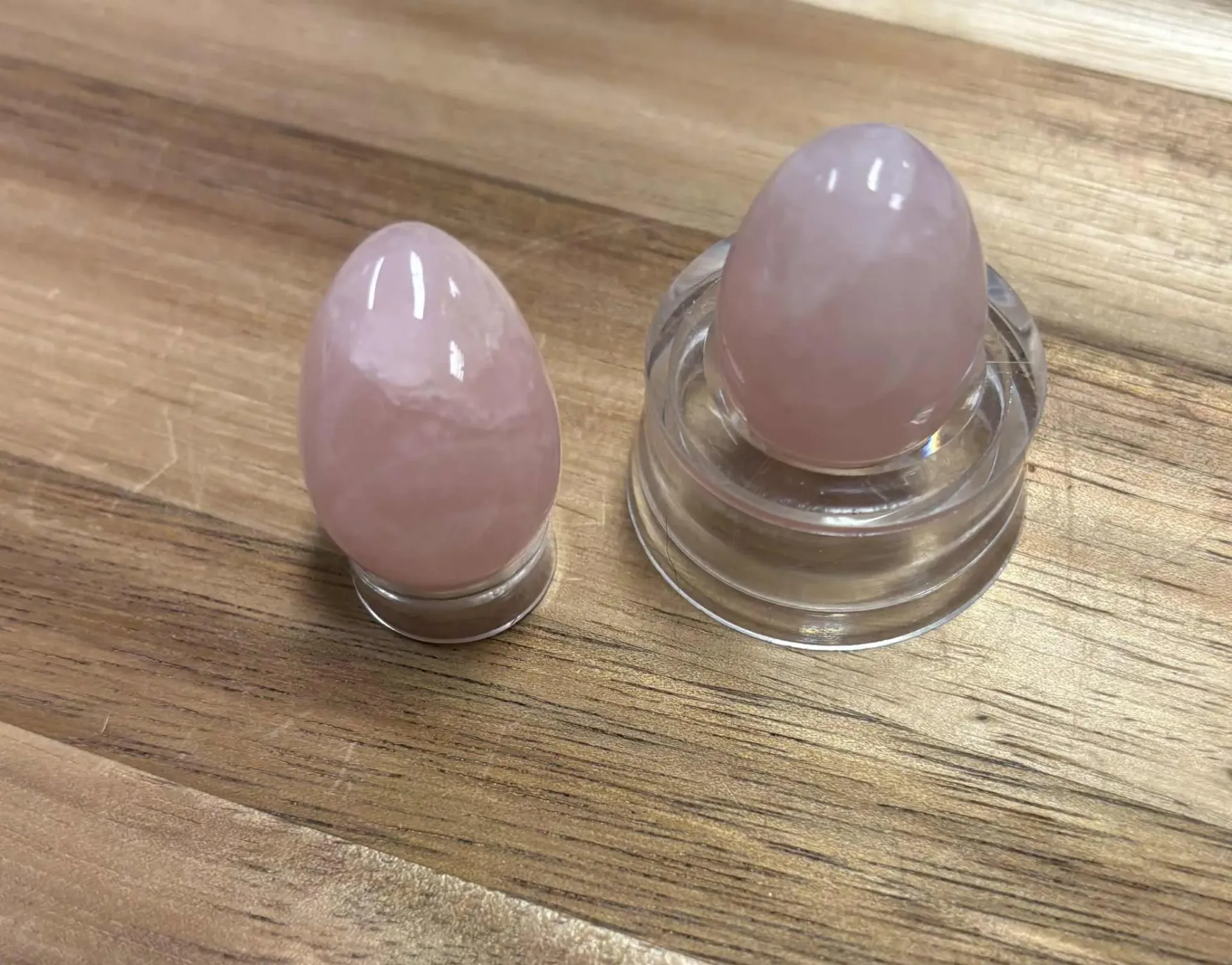 Quartz rose œuf mini