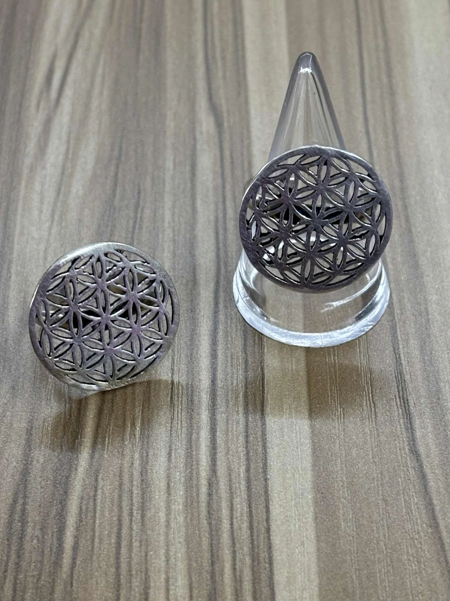 Bague fleur de vie laiton