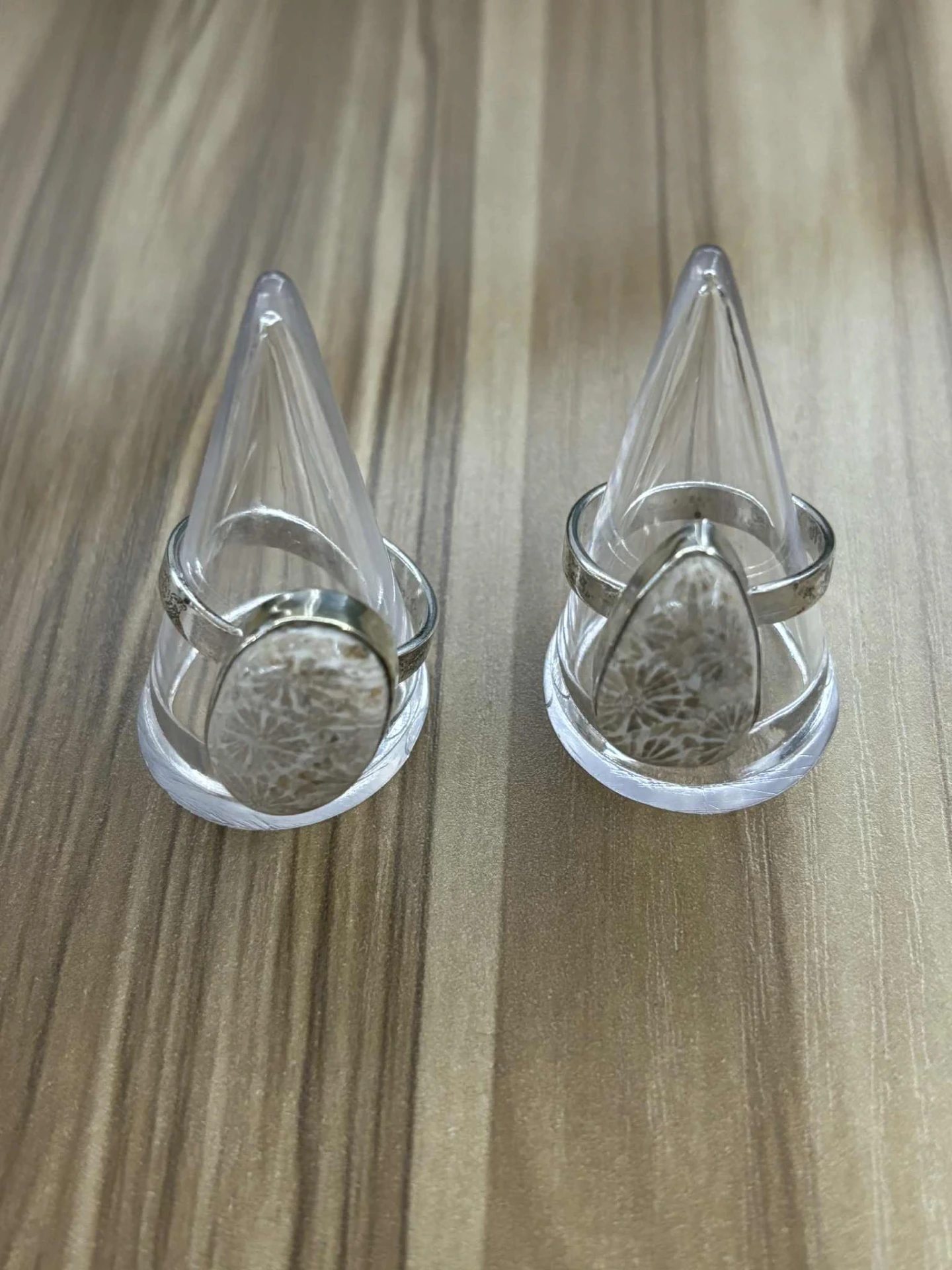 Bague Corail fossile