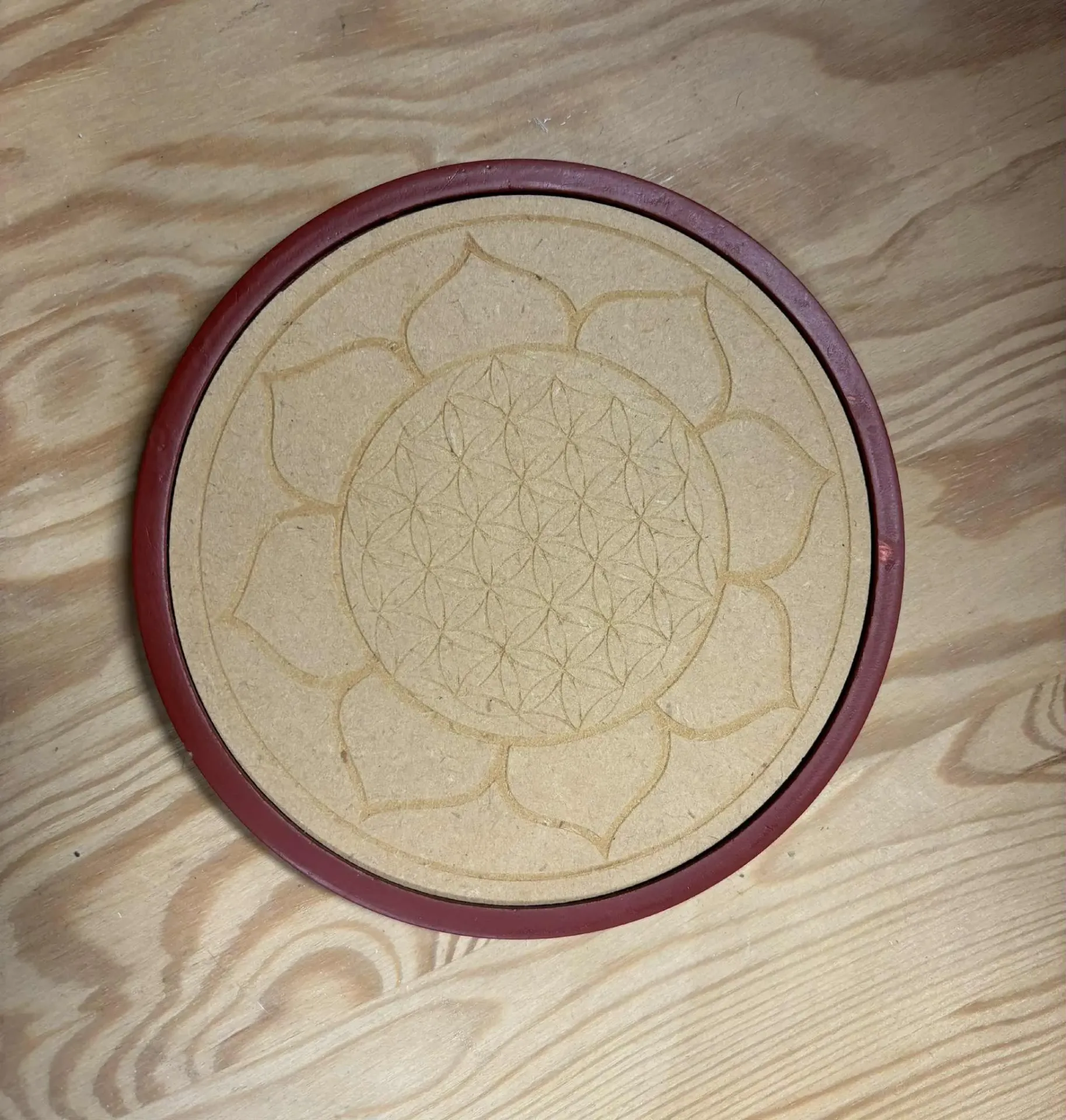 Support fleur de vie