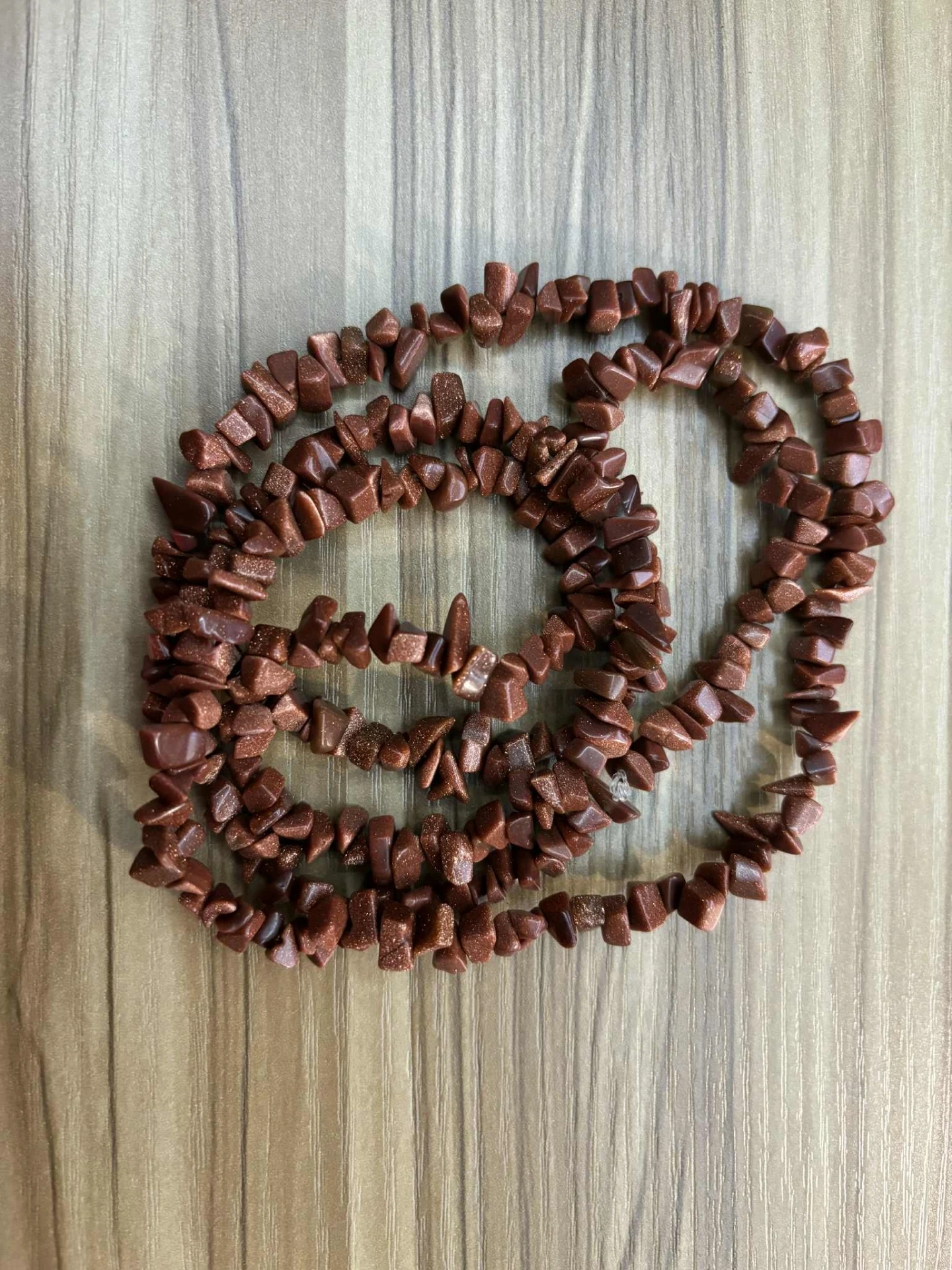 Collier baroque Pierre de soleil chauffée 85cm