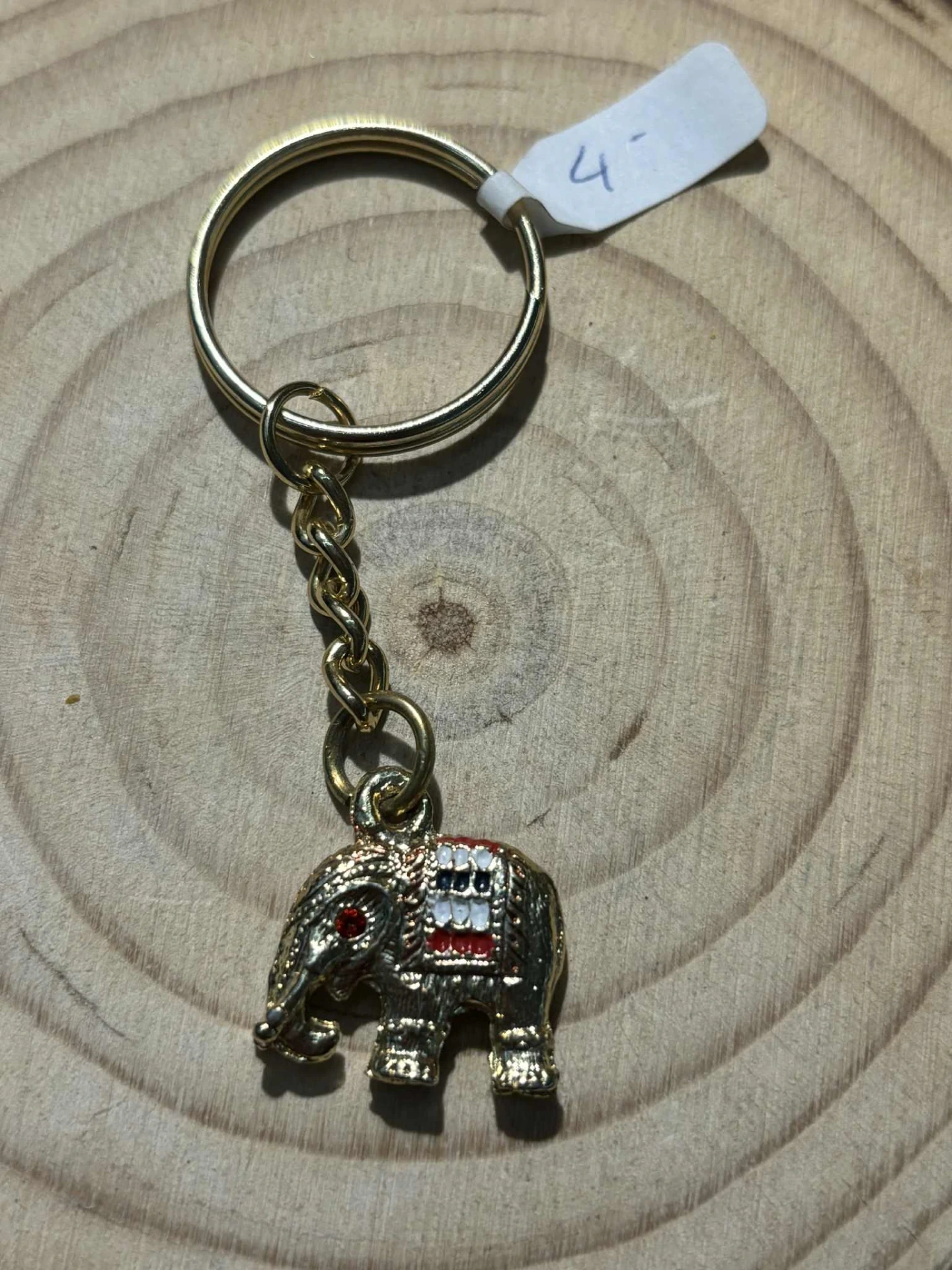 Porte-clés Éléphant doré