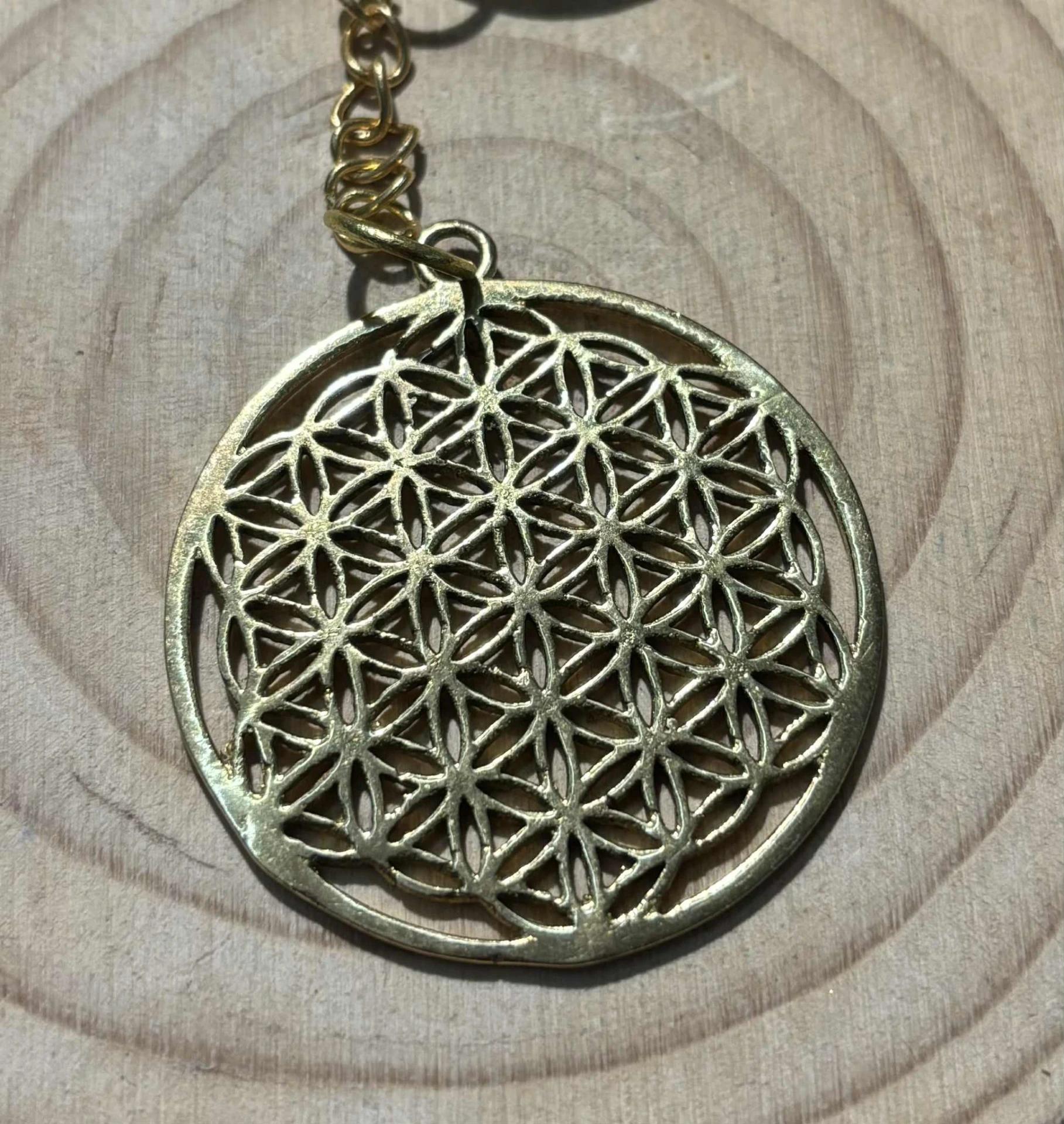 Porte-clés Fleur de Vie métal