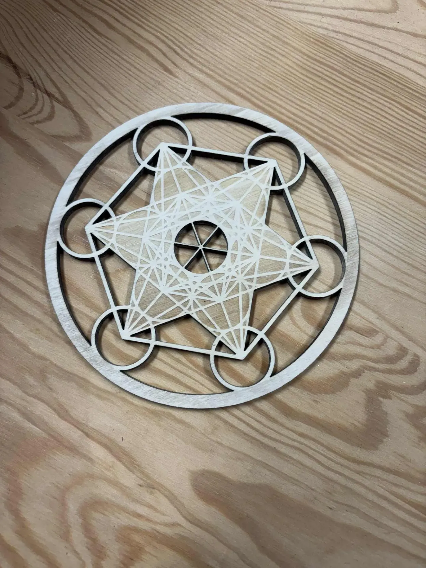 Plaque en bois Métatron 14cm