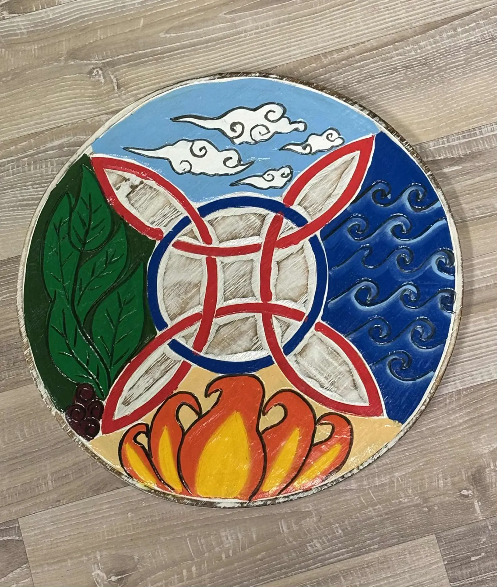 Panneau en bois éléments