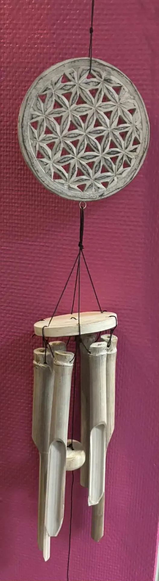 Carillon fleur de vie bambou