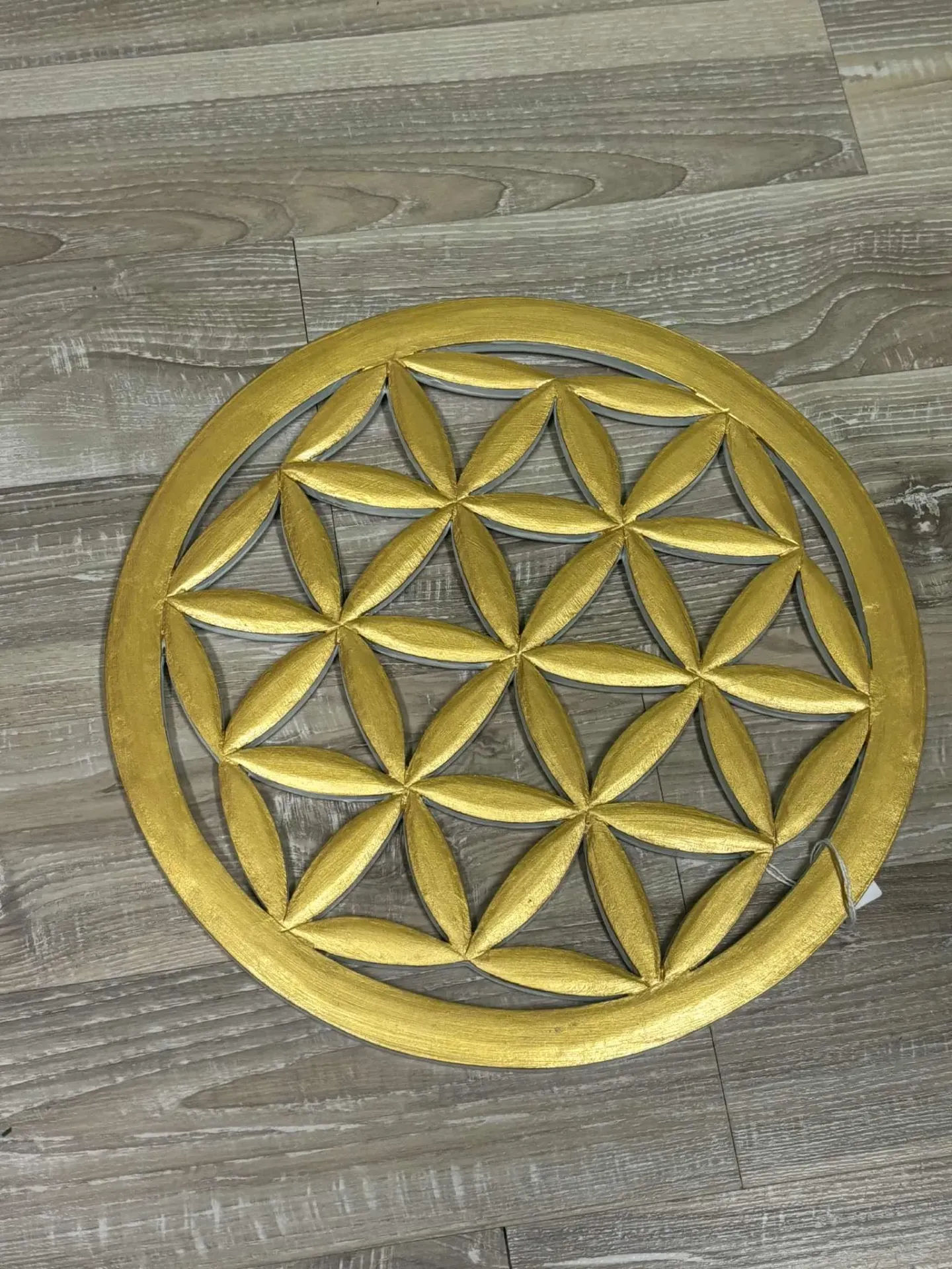 Panneaux fleurs de vie dorée