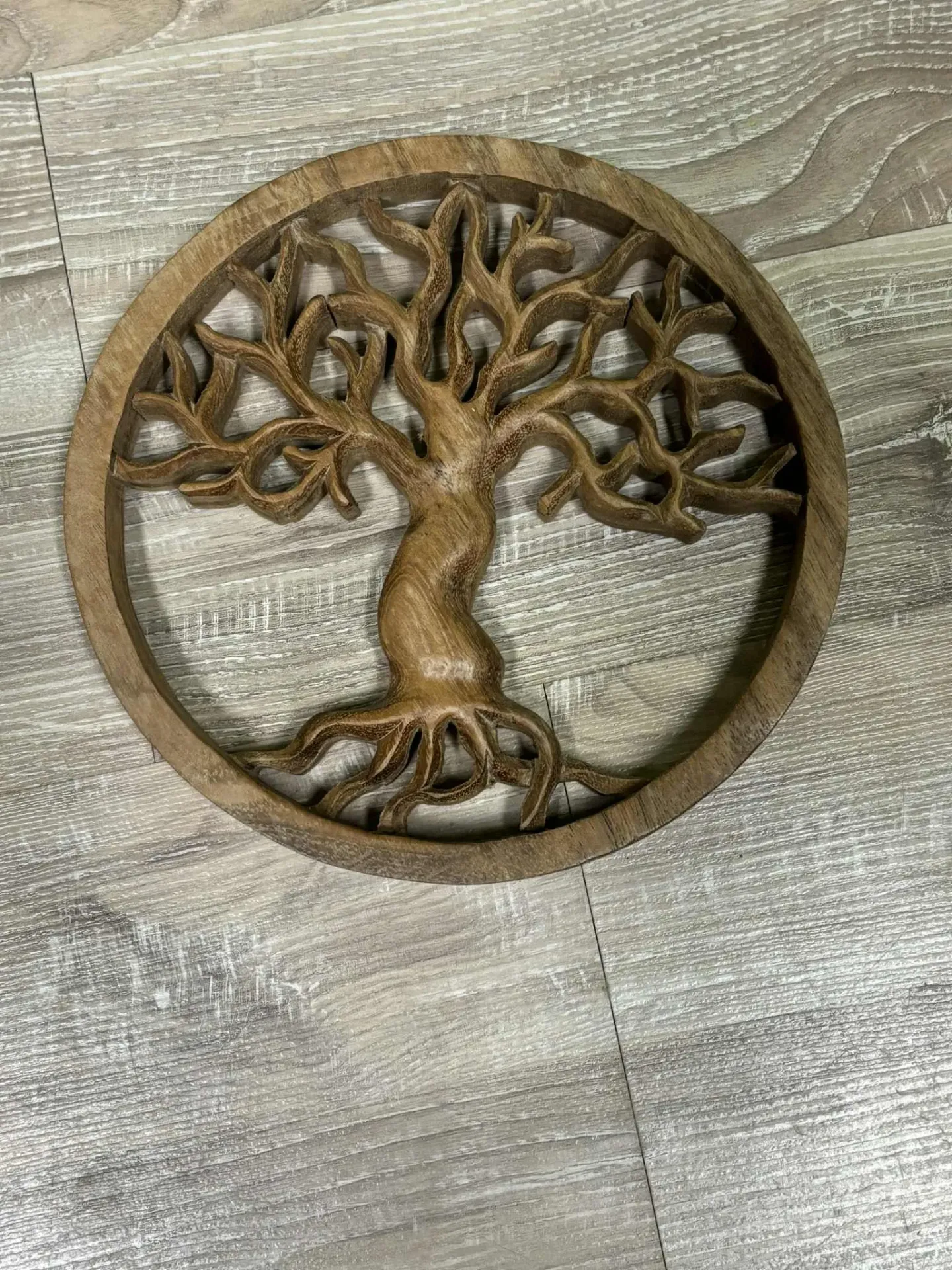 Panneau arbre de vie en bois