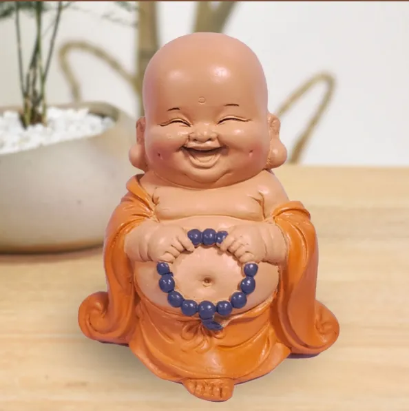 Bouddha Rieur Toge Orange