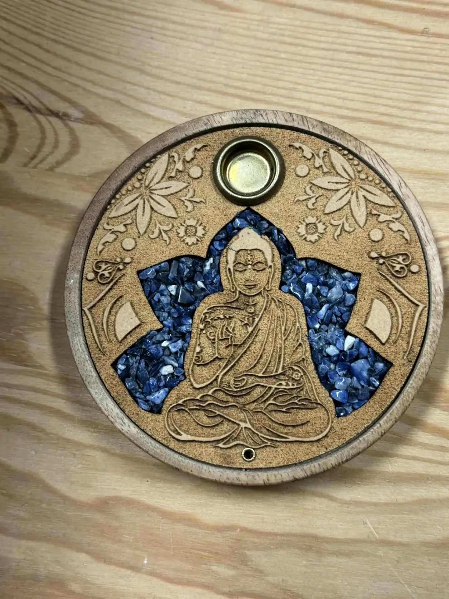 Porte encens Bouddha & sodalite