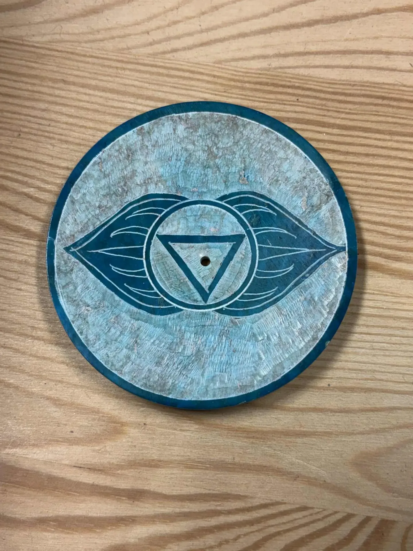 Porte encens chakra en pierre de savon