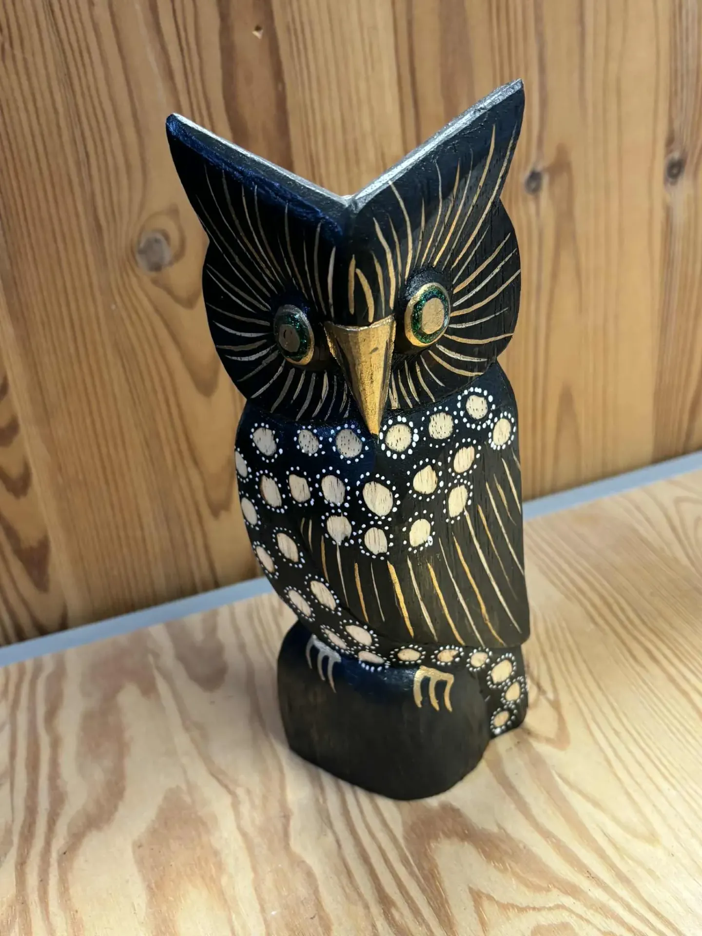 Hibou en bois L