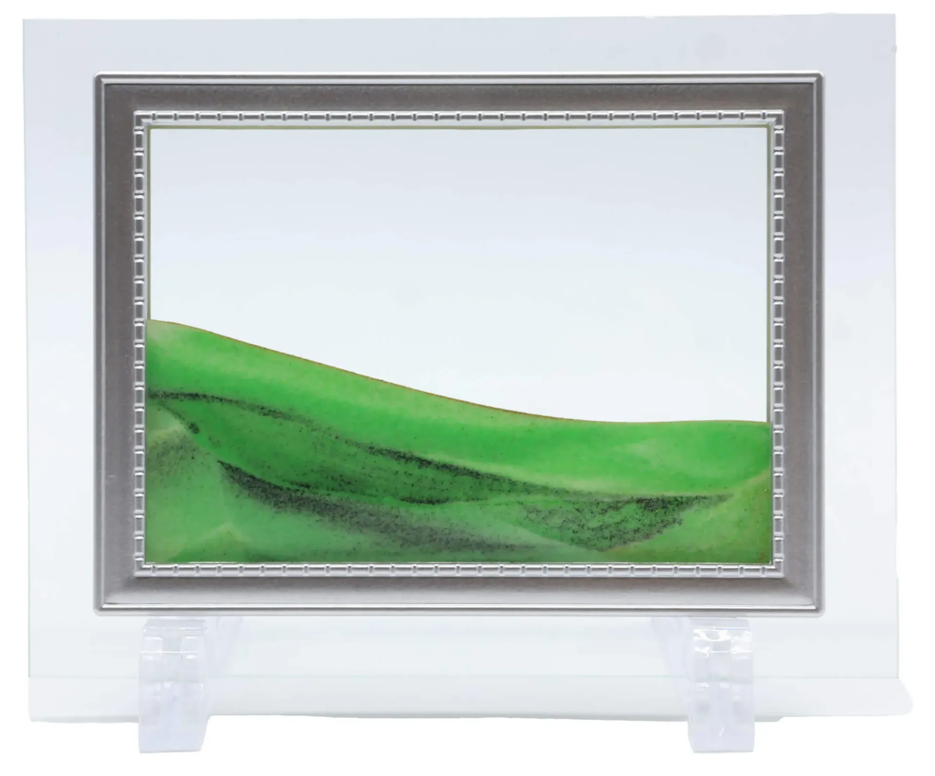 Tableau Sable Mouvant Verre vert