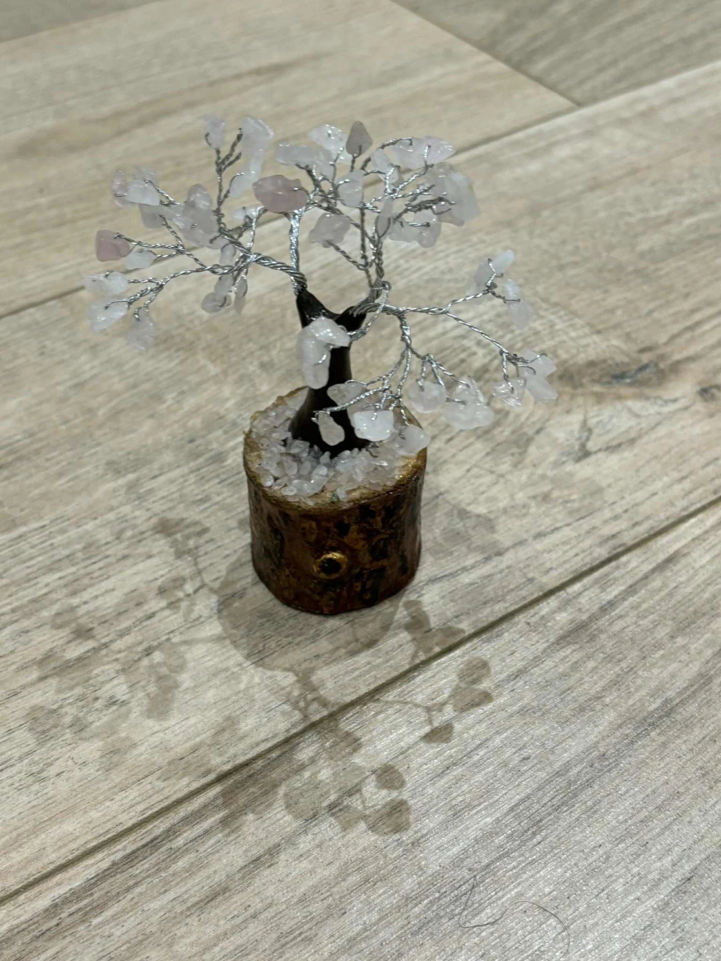 Arbre de vie en quartz rose