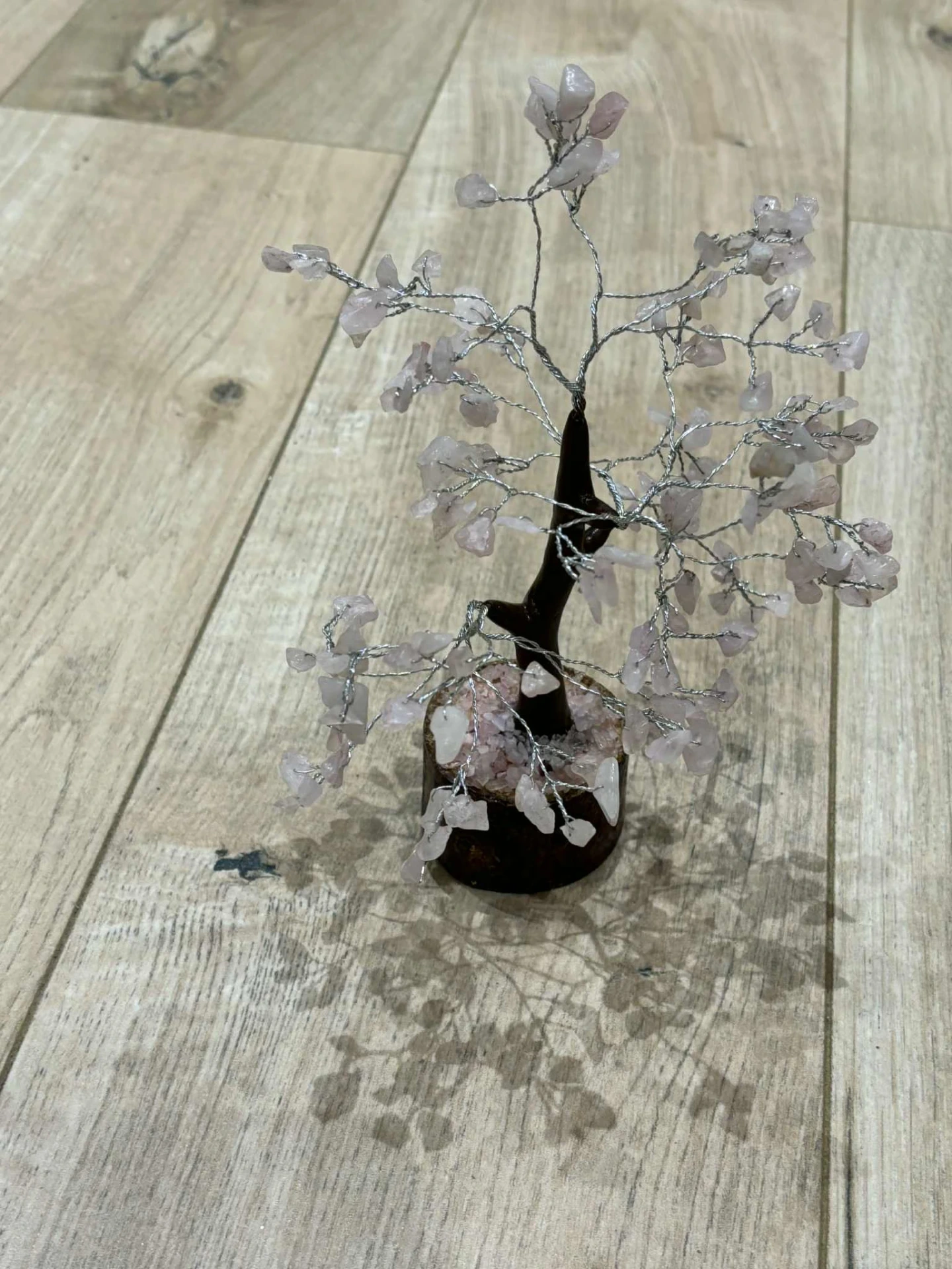 Arbre de vie en quartz rose