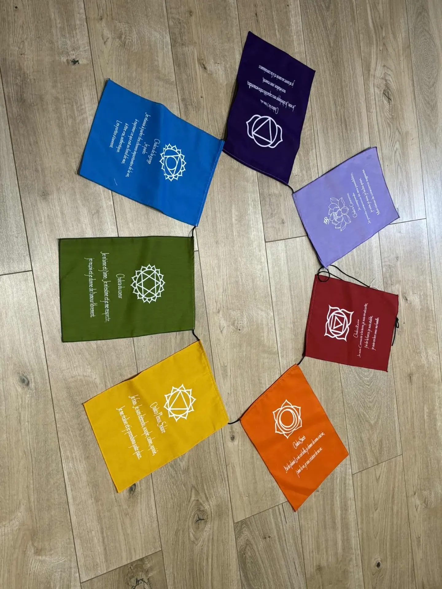Bannière tissus chakras L