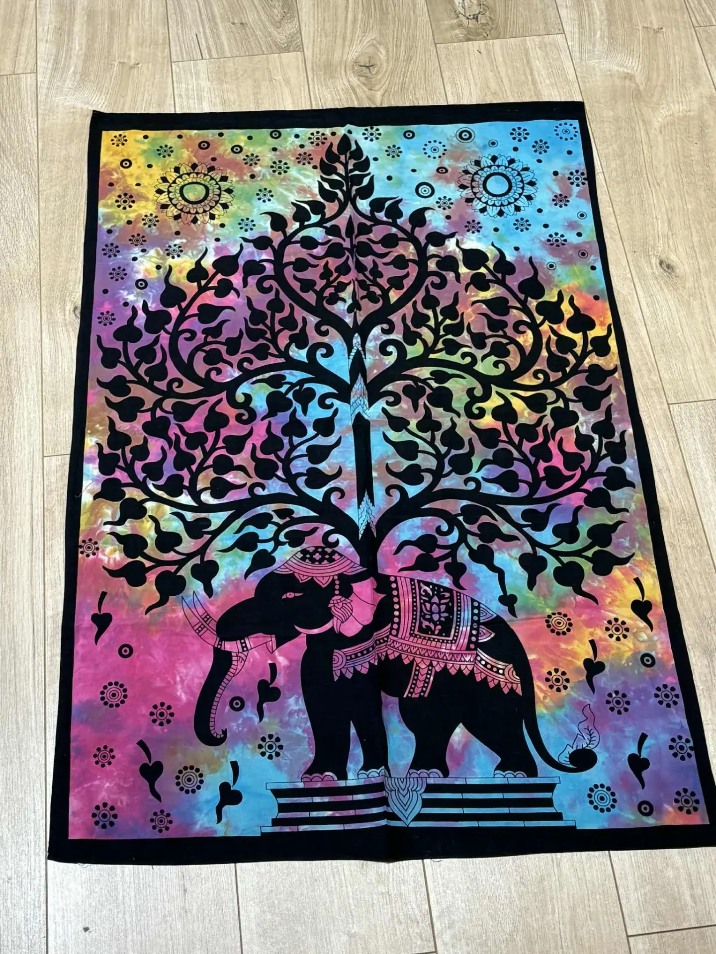 Tissus arbre de vie & éléphant