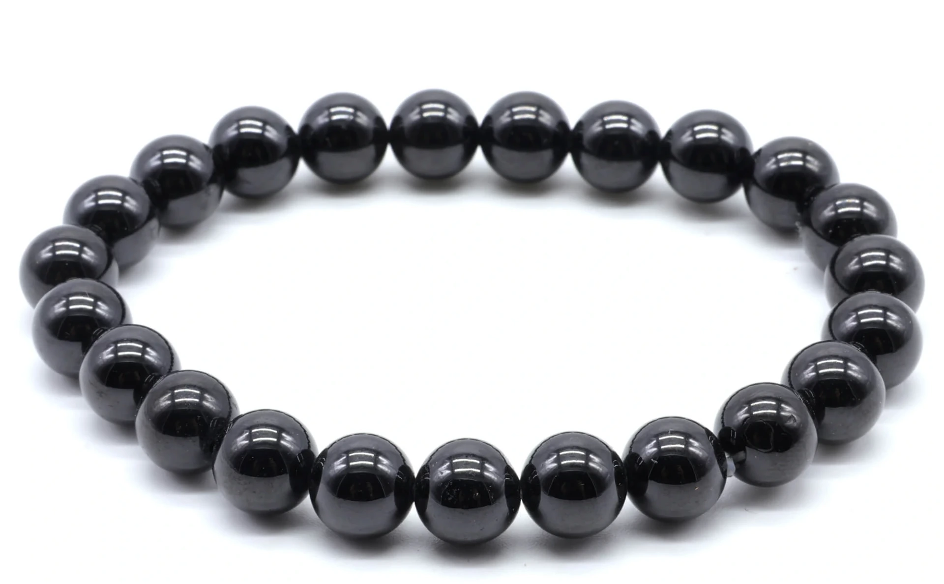Bracelet Spinelle noire 8mm