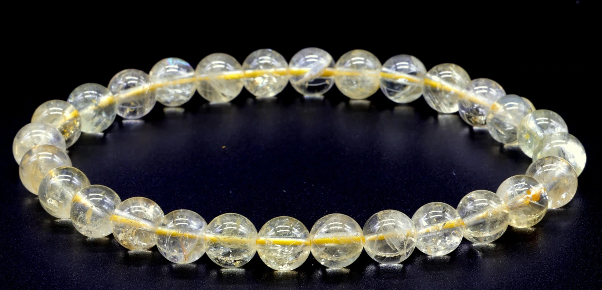 Bracelet Citrine Naturelle 6mm
