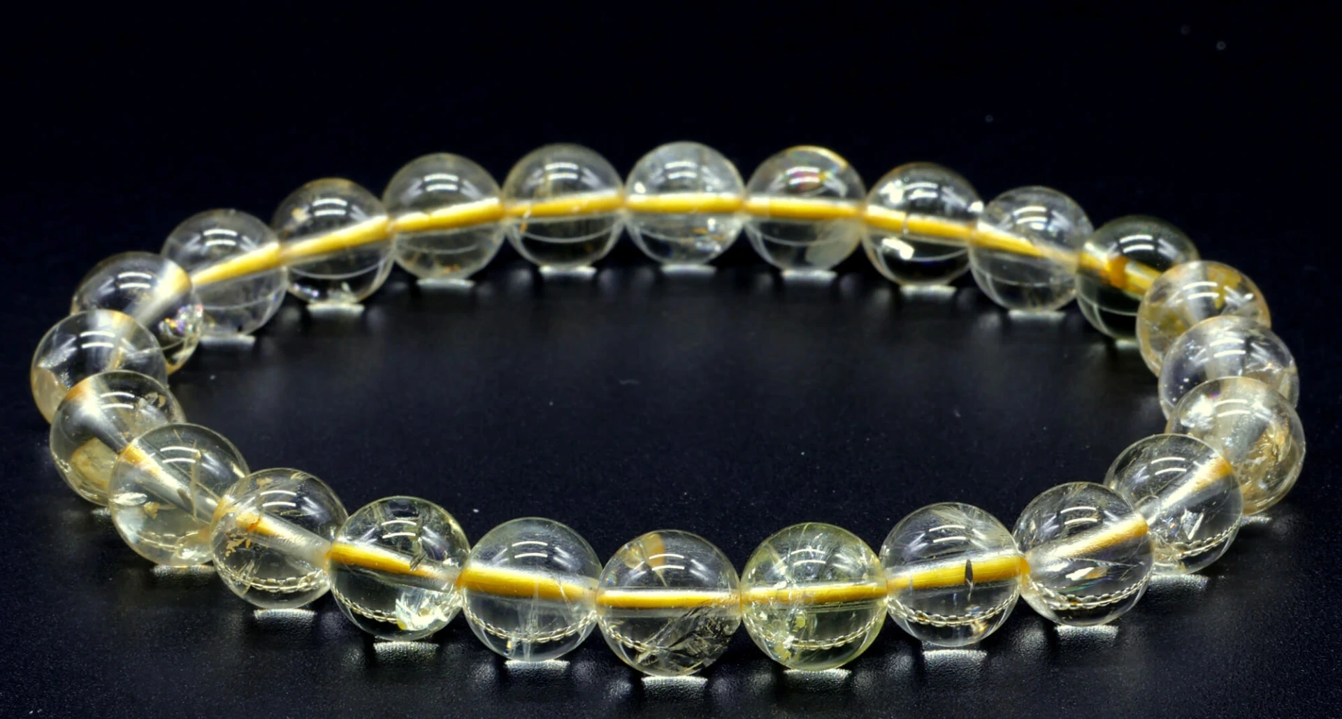Bracelet Citrine Naturelle 8mm