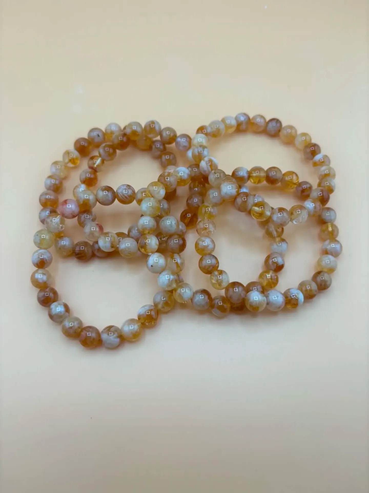 Bracelet Citrine Naturelle 8mm