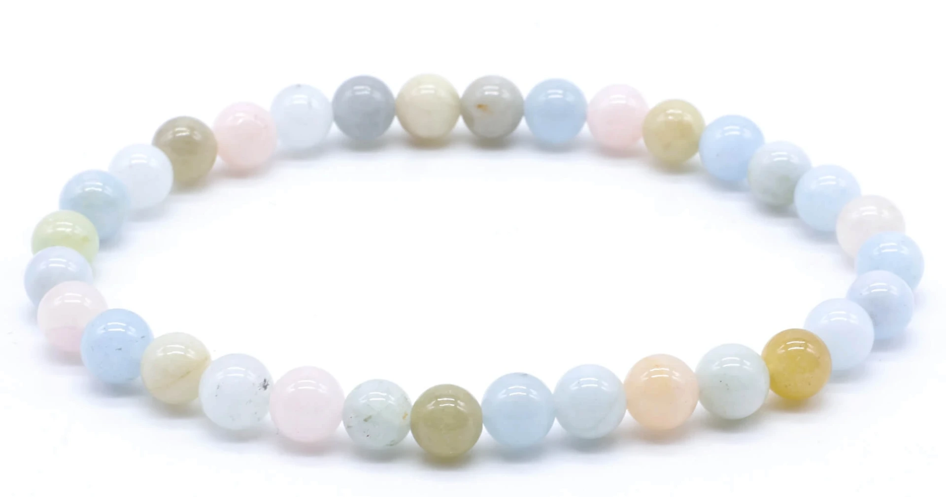 Bracelet Morganite 6mm