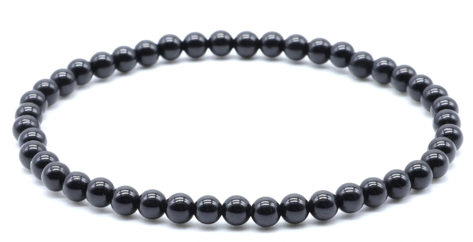 Bracelet Tourmaline Noire 4mm