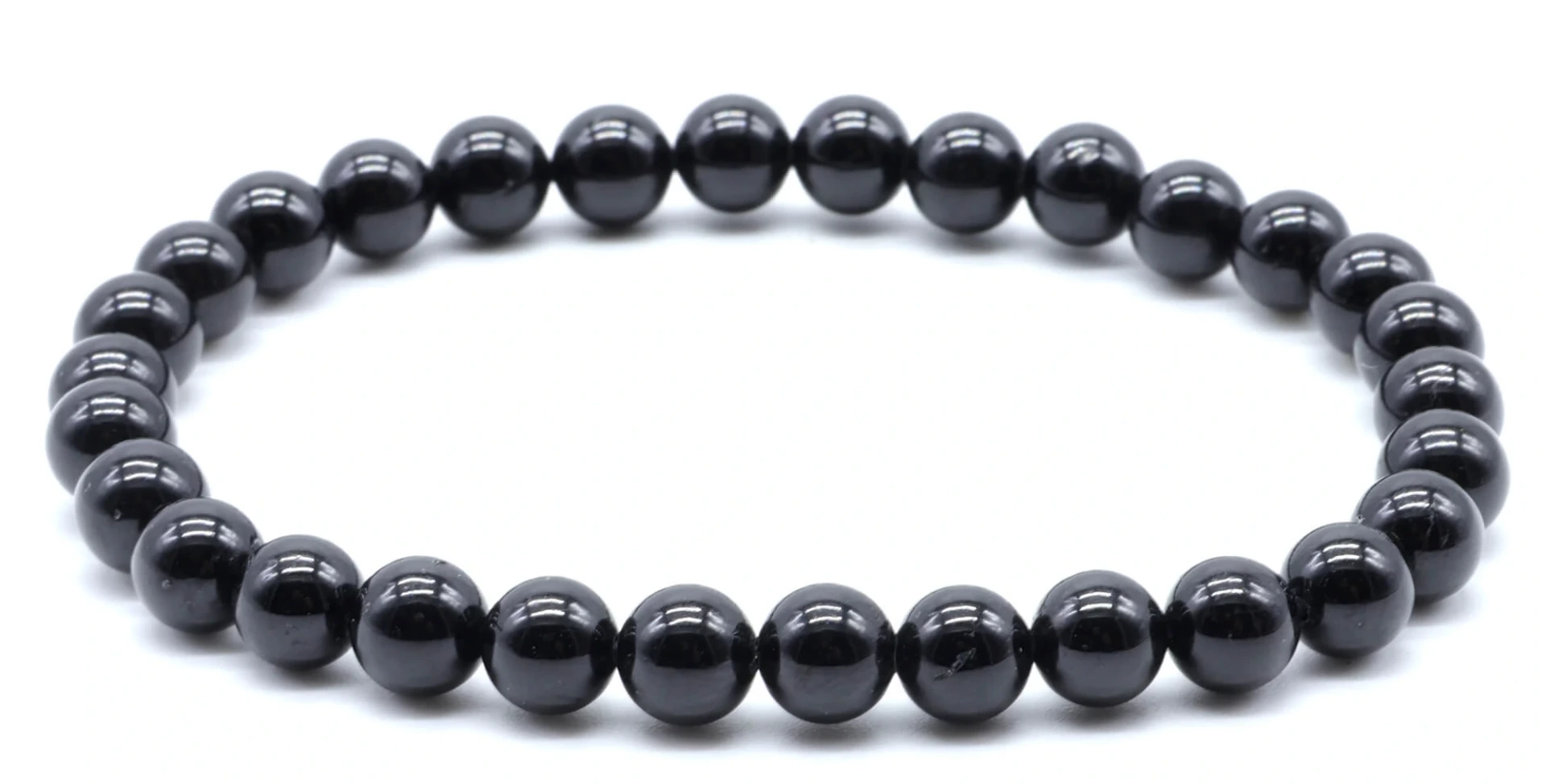 Bracelet Tourmaline Noire 6mm