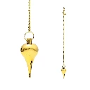 Pendule lune couleur or