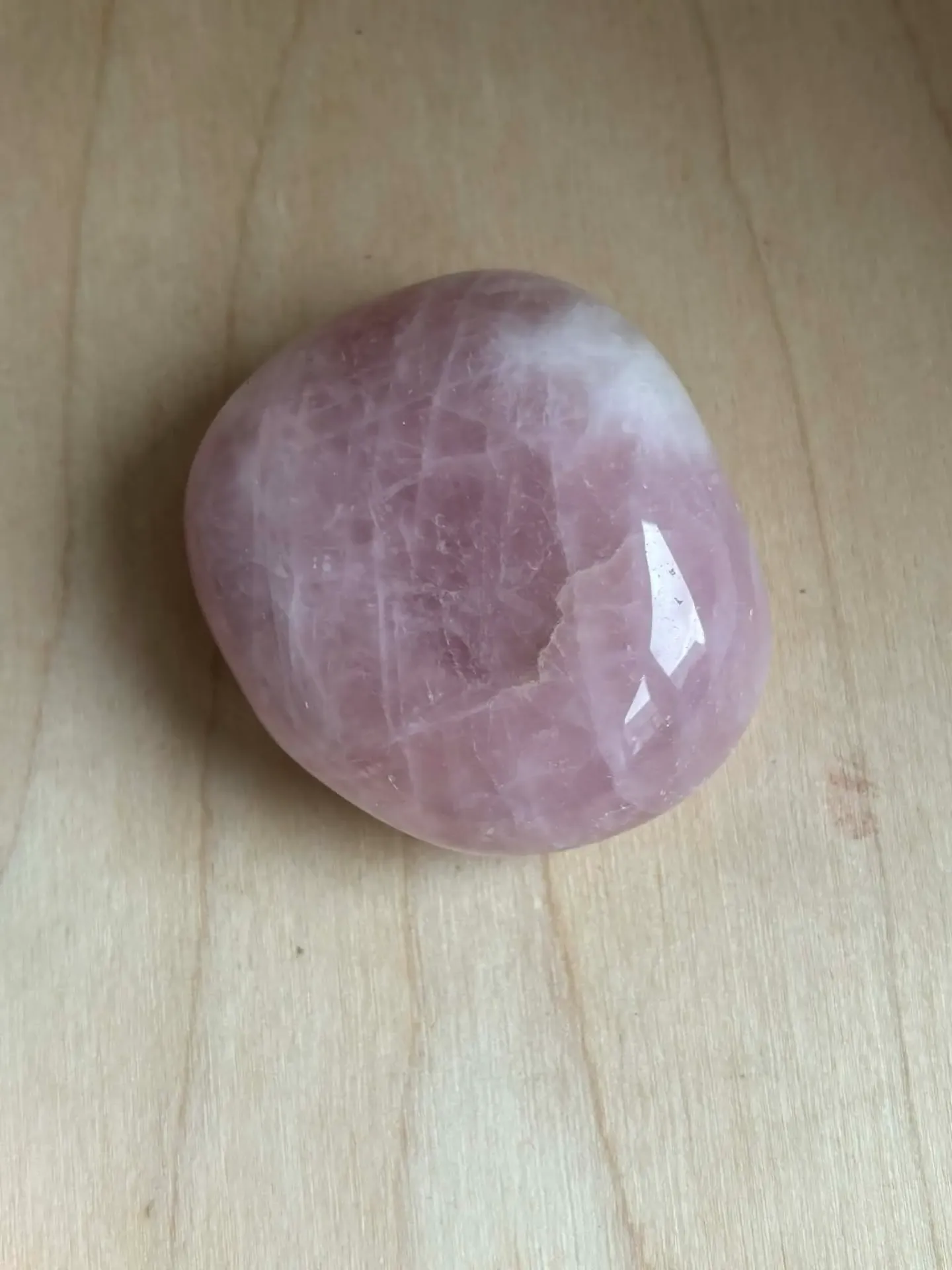 Quartz rose galet