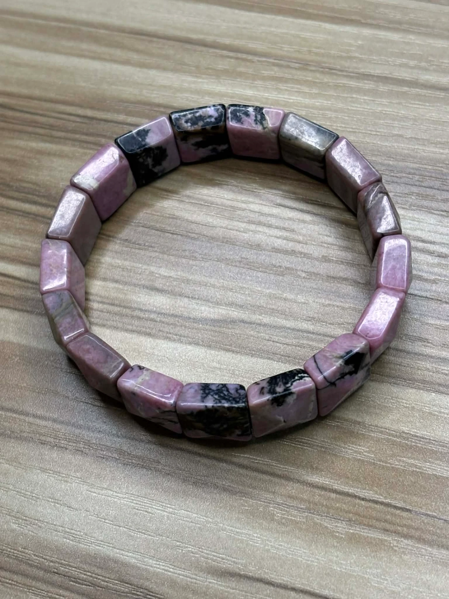 Bracelet Rhodonite carré