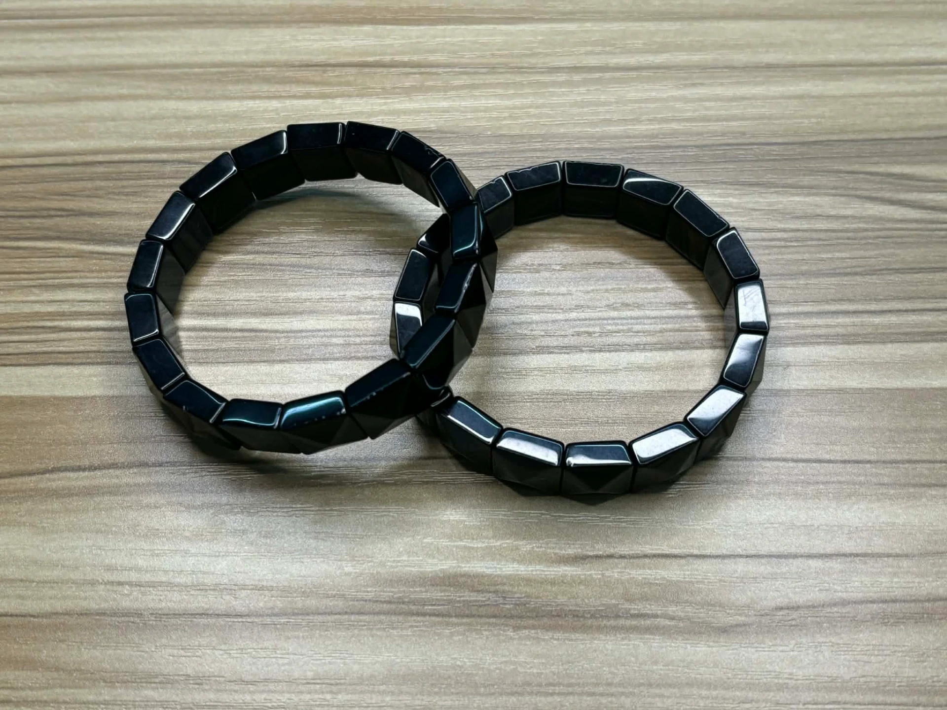 Bracelet Obsidienne noire carré
