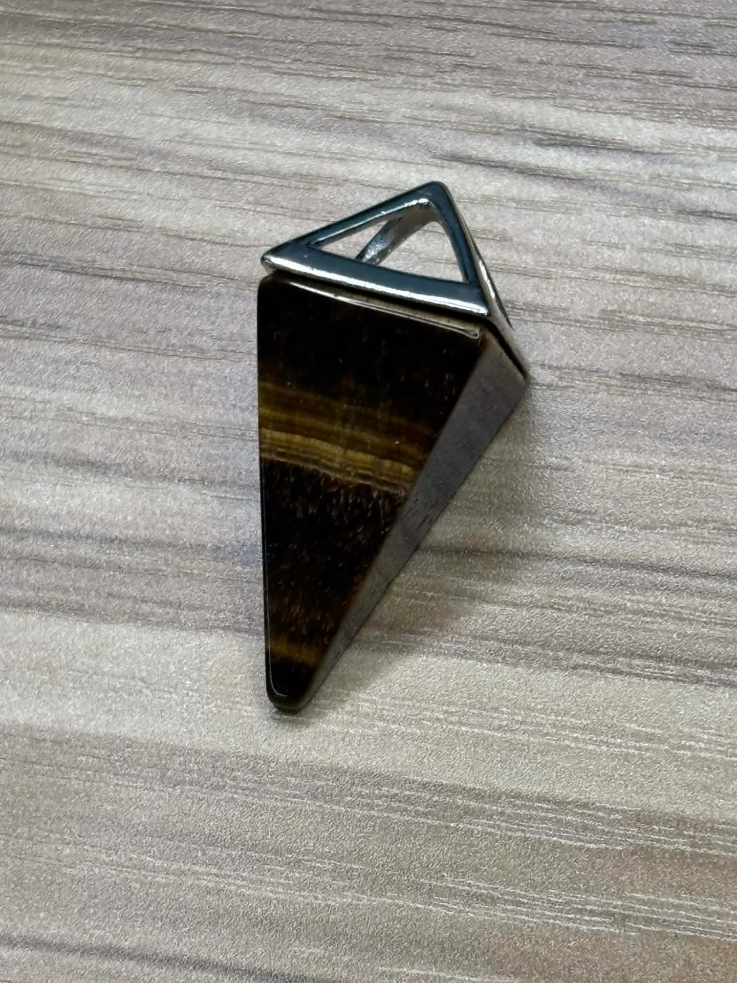 Pendentif Œil de tigre pyramide