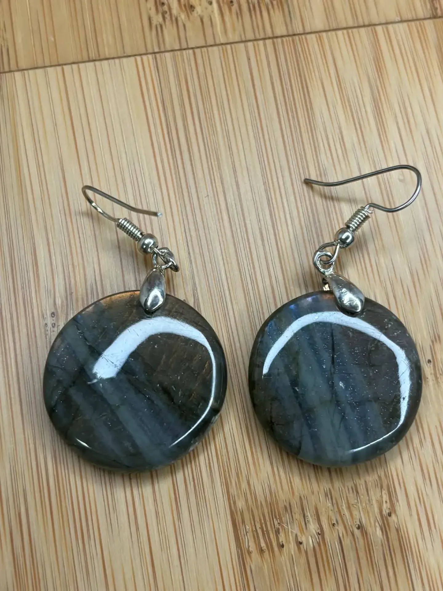 Boucle d'oreille Labradorite