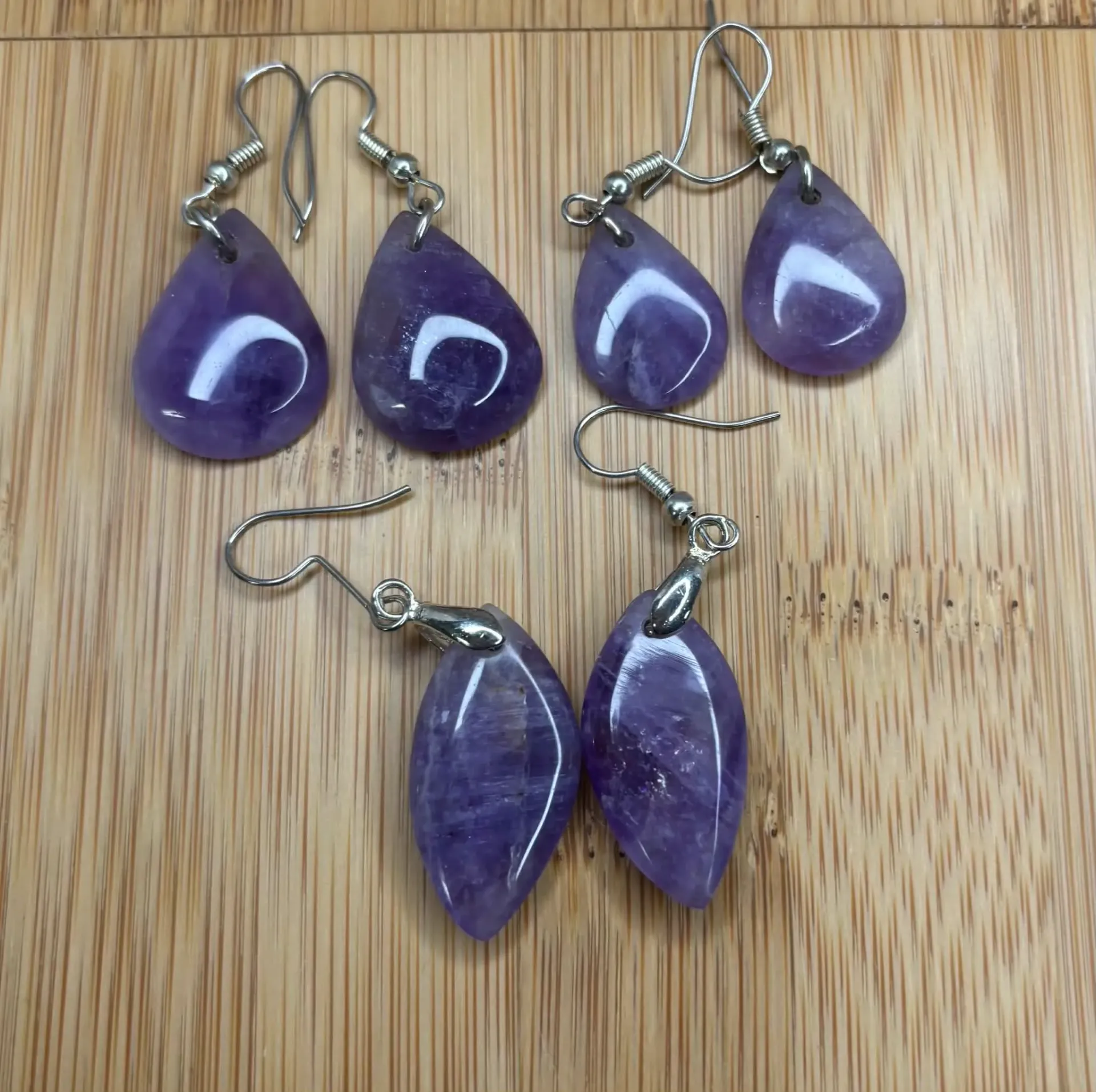 Boucle d'oreille Améthyste