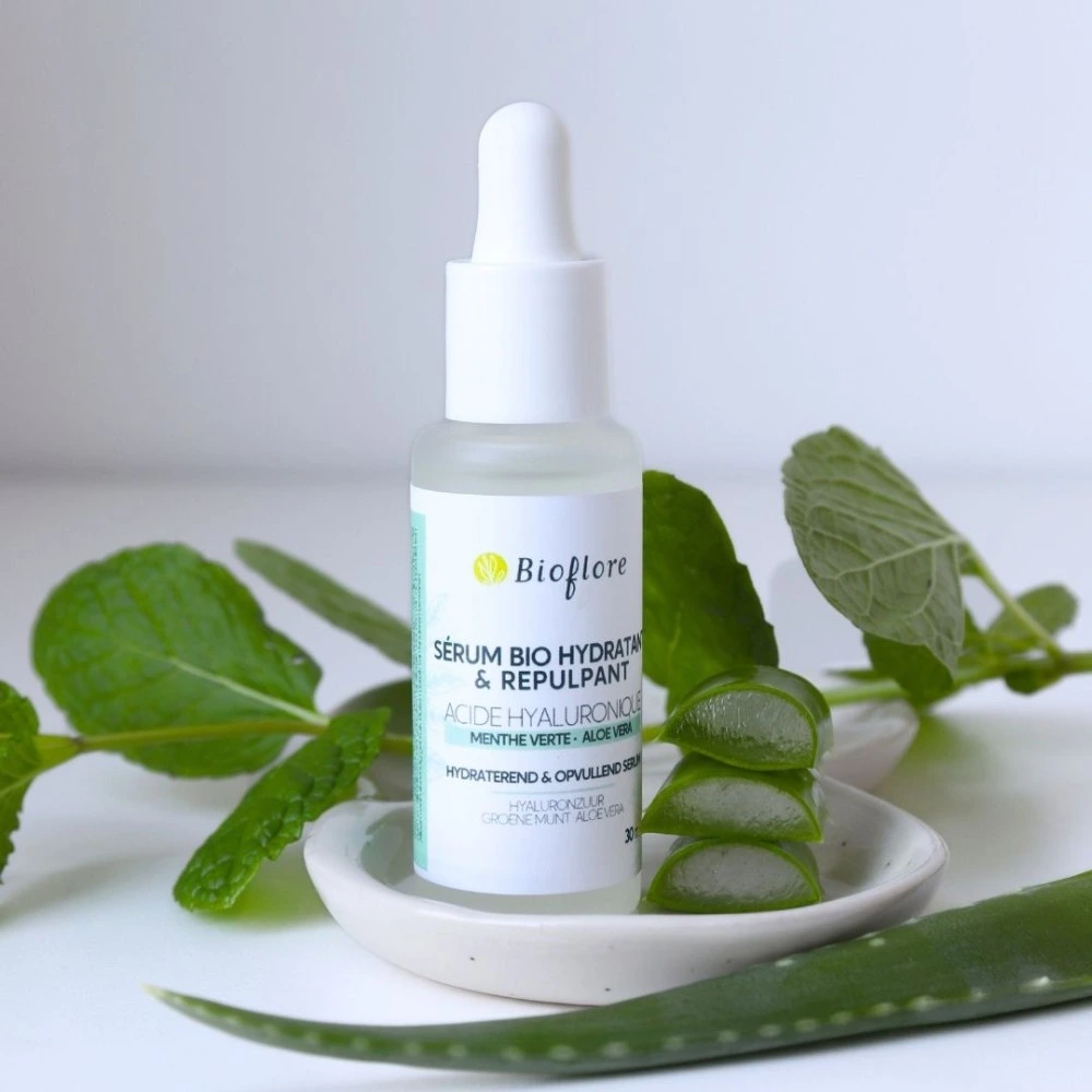 Sérum bio hydratant & repulpant à menthe verte