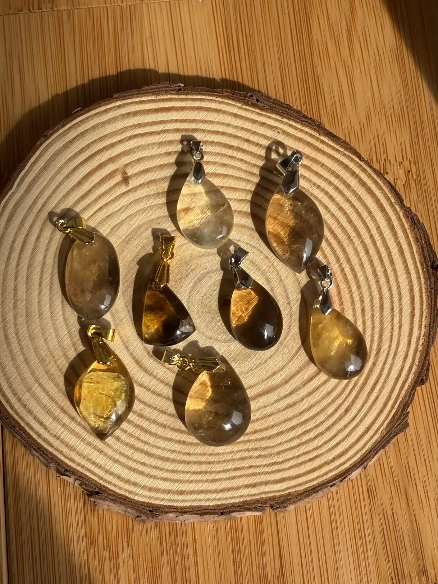 Pendentif Citrine naturelle