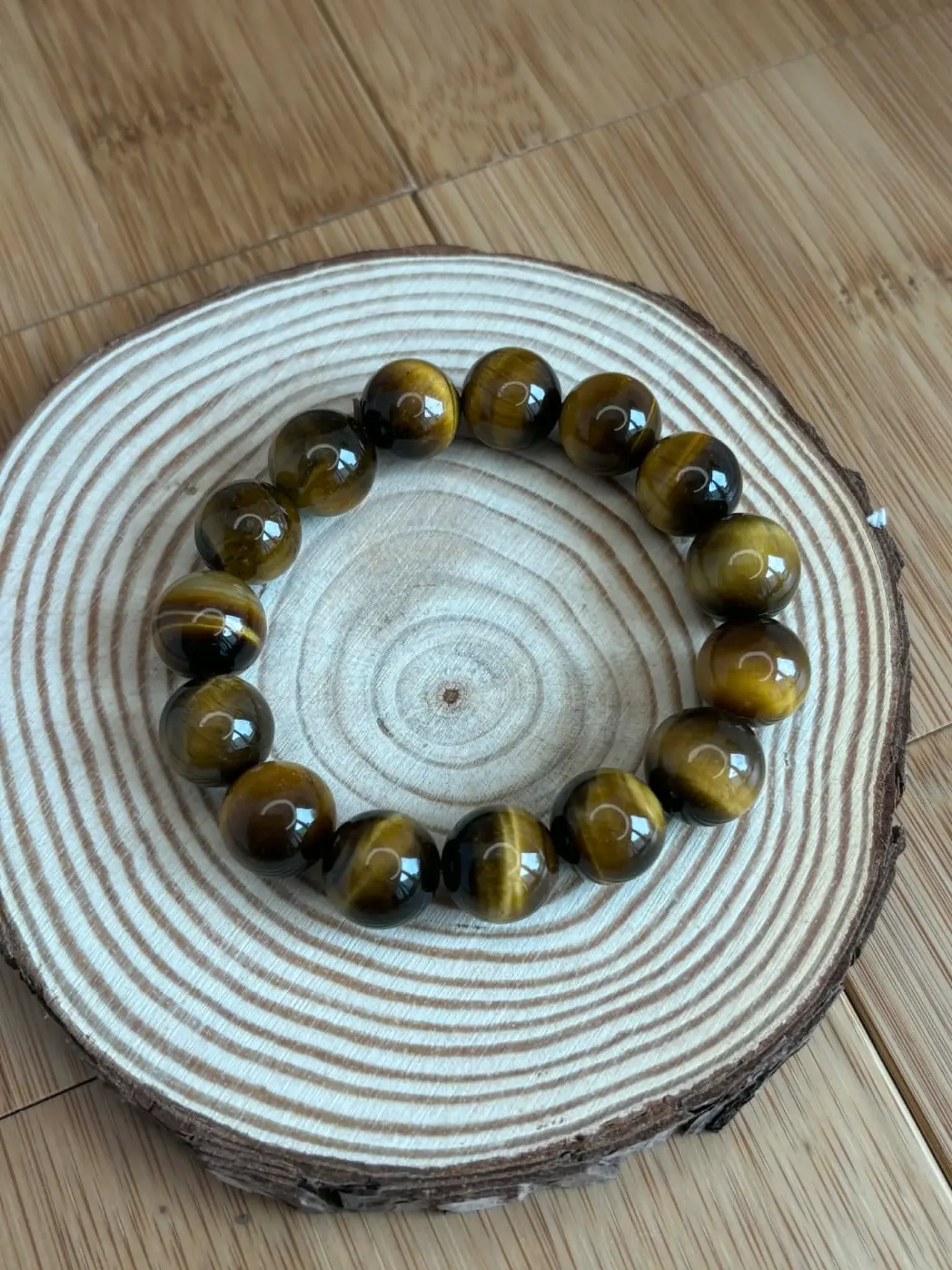 Bracelet Œil de Tigre 12mm