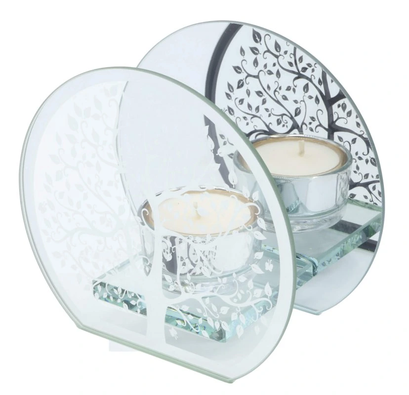 Bougeoir Verre Arbre de Vie