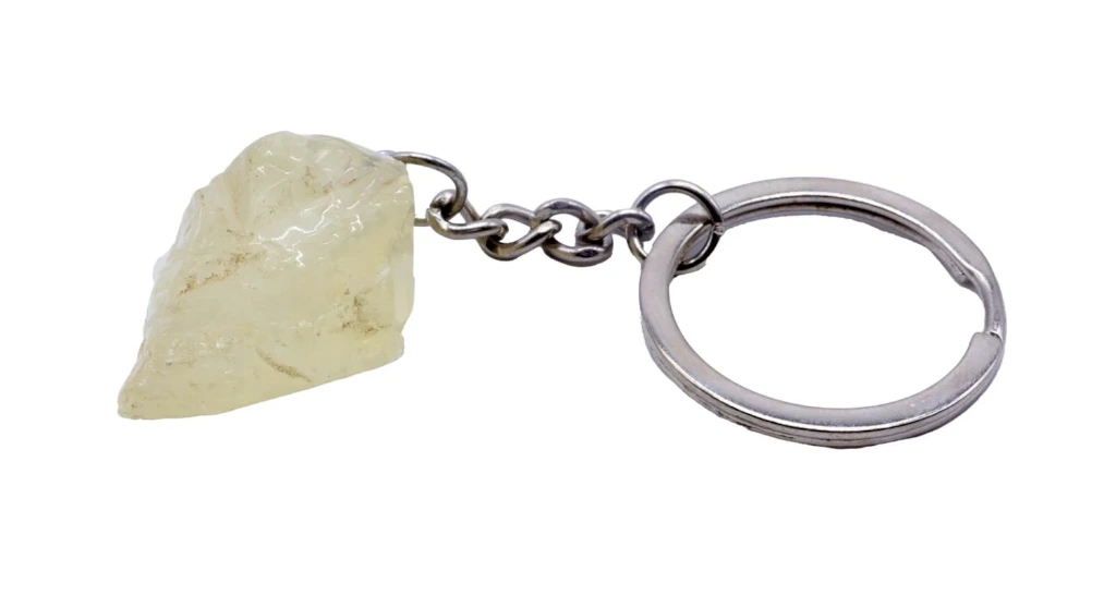 Porte-clés Citrine brut 3cm