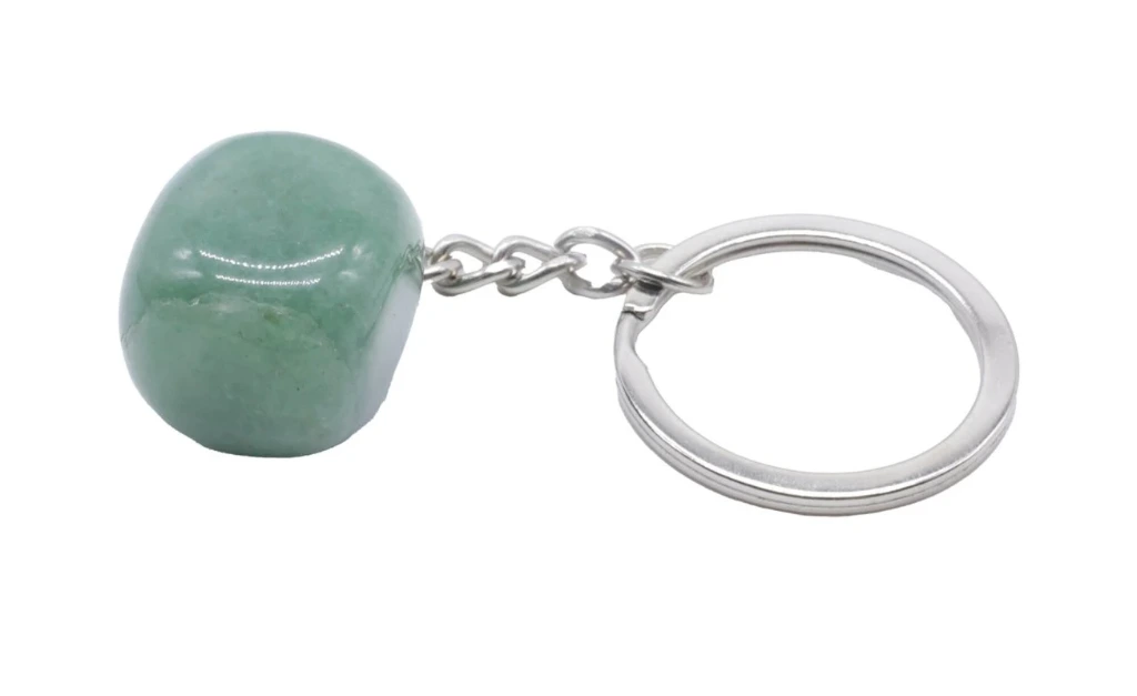Porte-Clés Aventurine Verte roulée