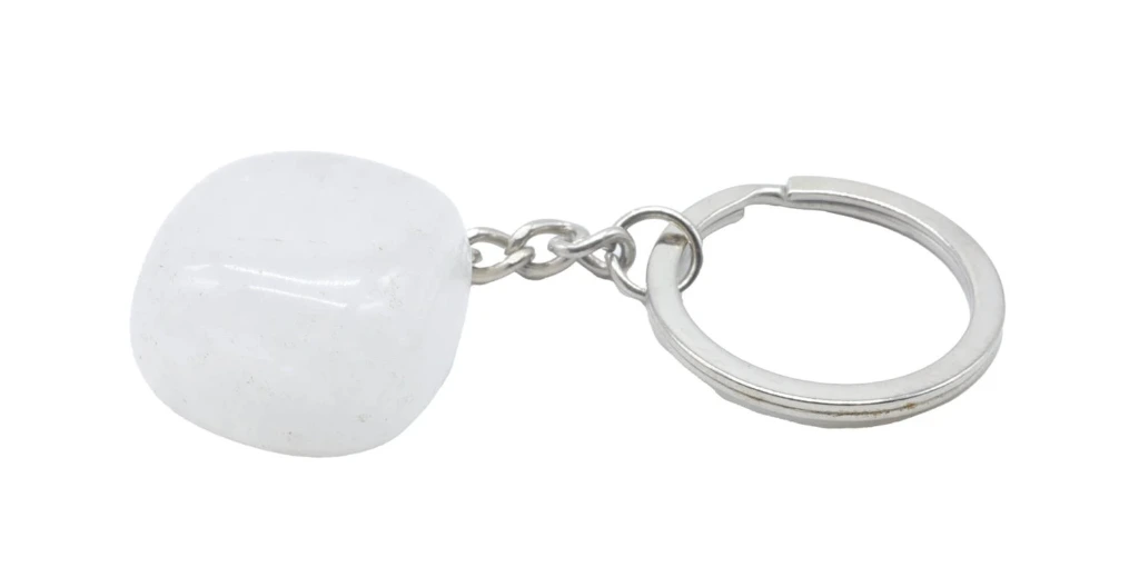 Porte-clés Cristal de roche roulé