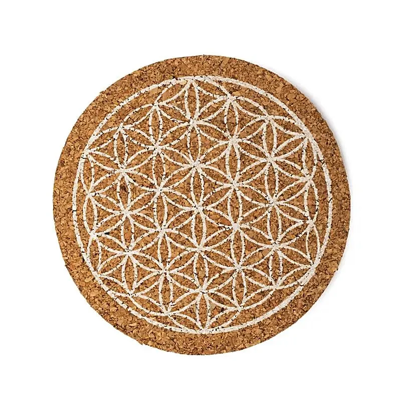 Sous-verres liège Fleur de Vie