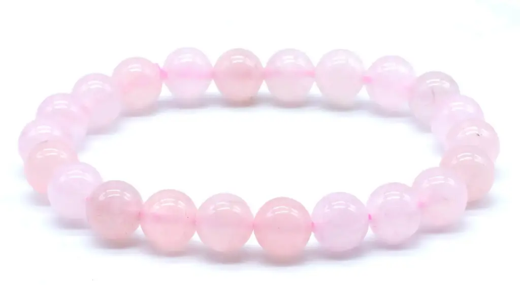 Bracelet Quartz rose 10mm