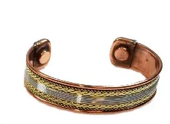 Bracelet cuivre magnétique large