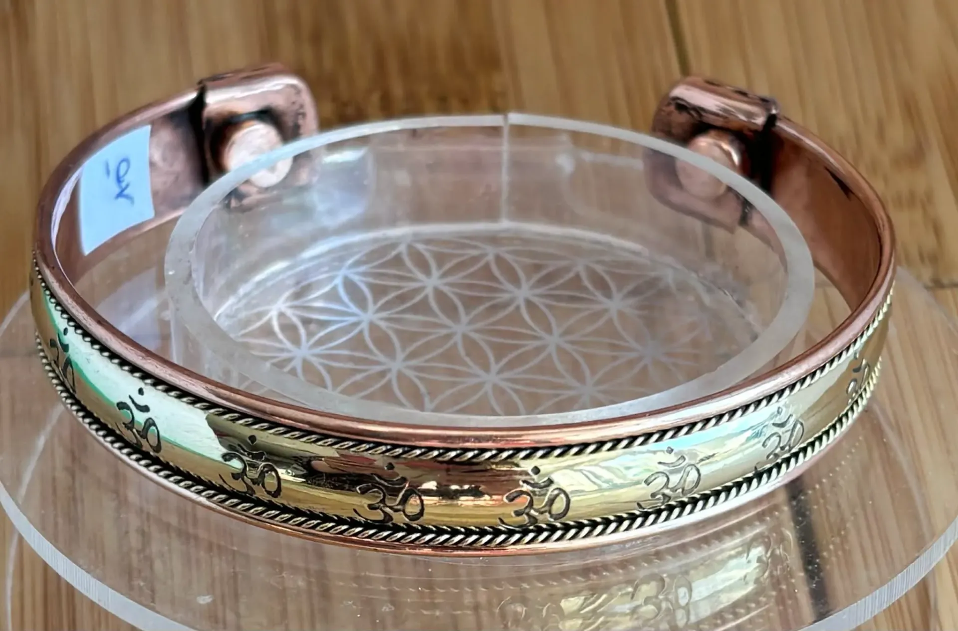 Bracelet cuivre magnétique Om