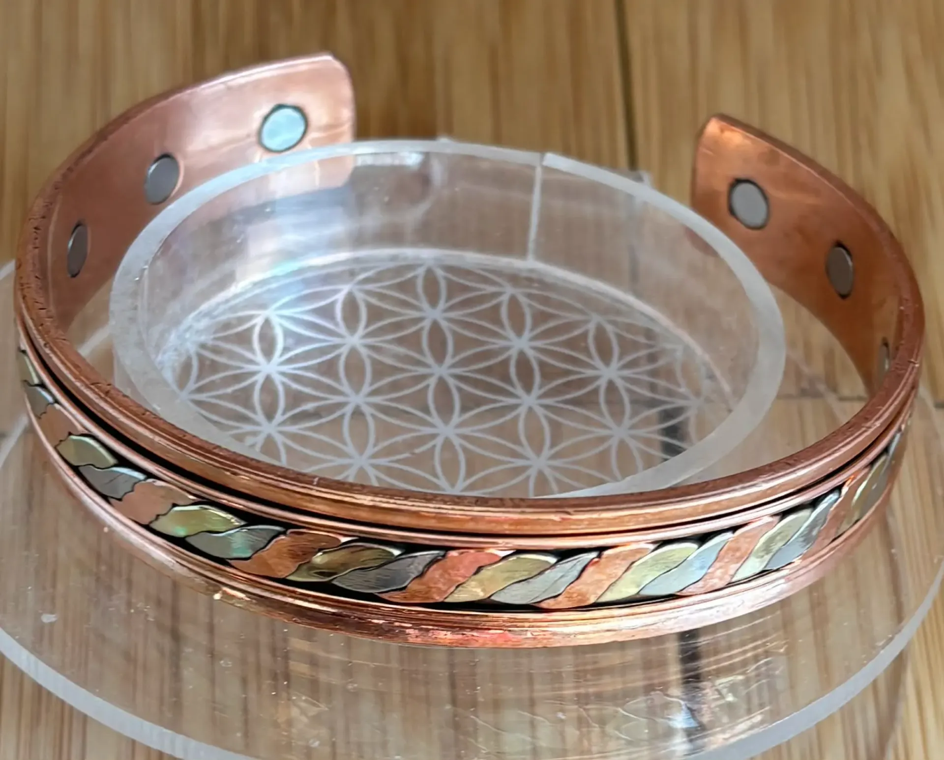 Bracelet cuivre et Aimants trio