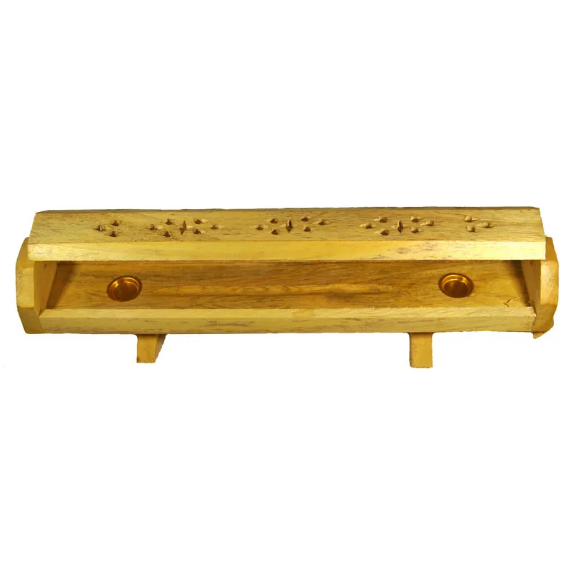 Porte encens boîte sur pied